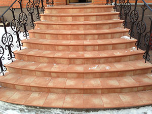 Сухие и теплые ступеньки зимой